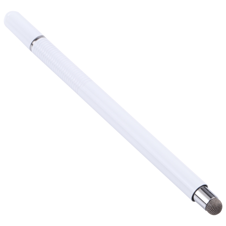 361 2 en 1 Disco de silicona universal NIB lápiz lápiz con teléfono móvil escriba pluma y gorra magnética (blanco) - 2