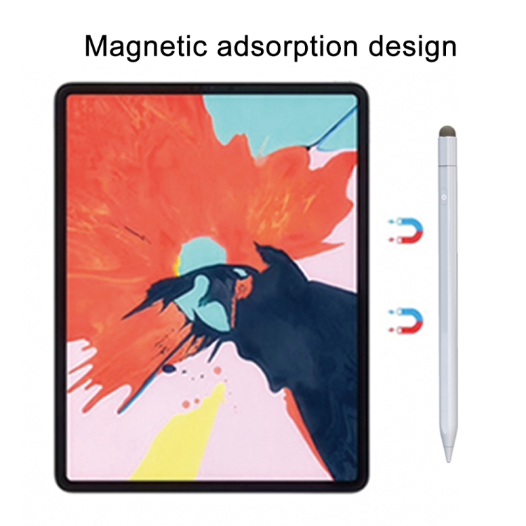 P4 Pro Aluminum Alloy Active Capacitive Stylus Pen(White) P4 Pro Aluminum Alloy Active Capacitive Stylus Pen(White)