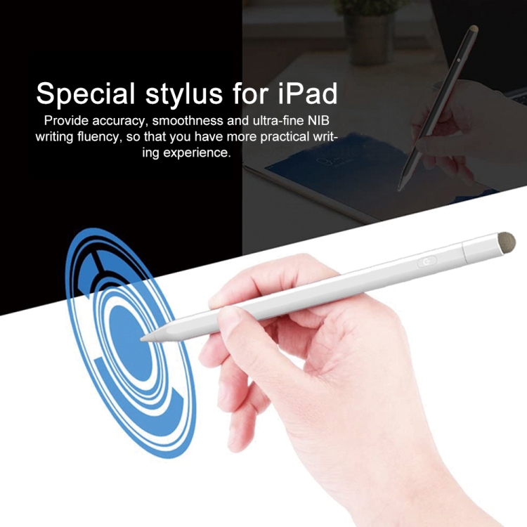 P4 Pro Aluminum Alloy Active Capacitive Stylus Pen(White) P4 Pro Aluminum Alloy Active Capacitive Stylus Pen(White)