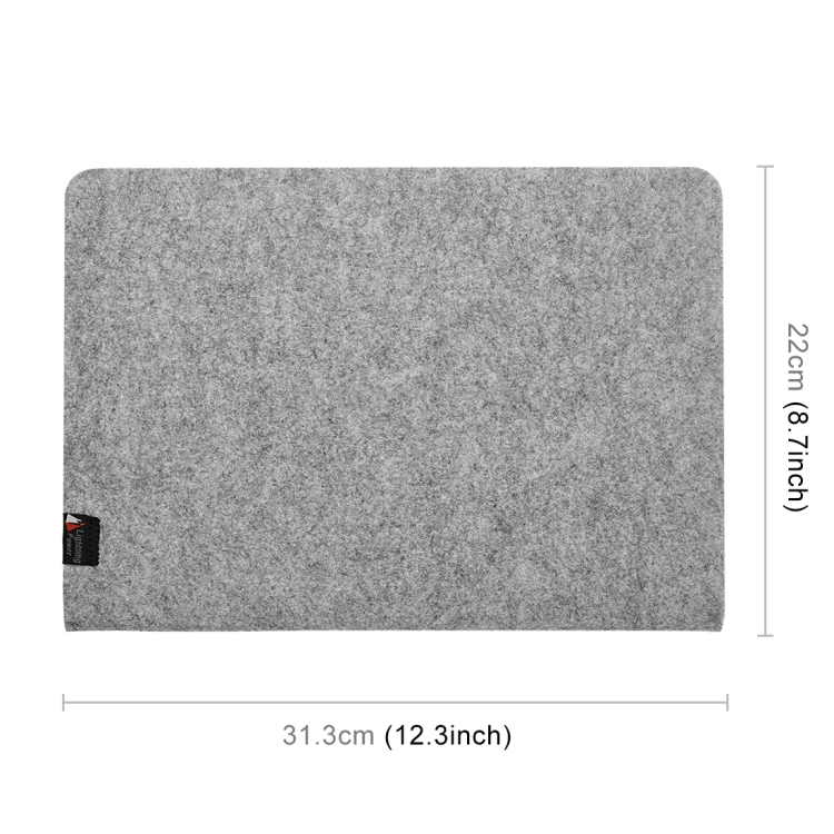 Portable Stylish Business Felt Sleeve Bag Protective Case for MacBook 13.3 inch (Light Grey) Portable Stylish Business Felt Sleeve Bag Protective Case for MacBook 13.3 inch (Light Grey)