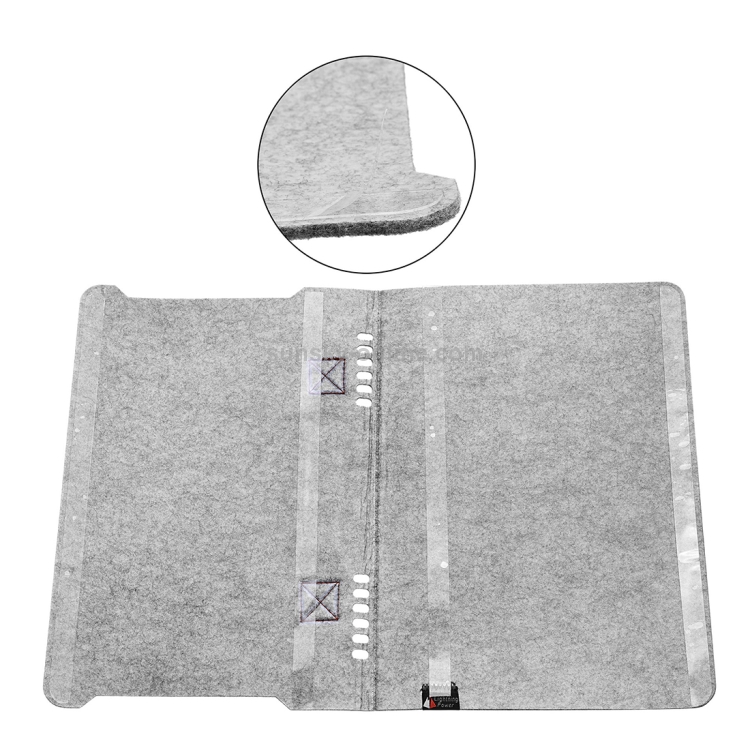 Portable Stylish Business Felt Sleeve Bag Protective Case for MacBook 13.3 inch (Light Grey) Portable Stylish Business Felt Sleeve Bag Protective Case for MacBook 13.3 inch (Light Grey)