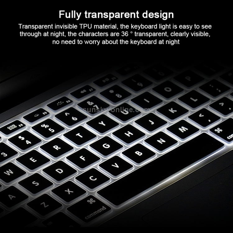 WIWU TPU Keyboard Protector Cover for MacBook 13 inch Touch WIWU TPU Keyboard Protector Cover for MacBook 13 inch Touch