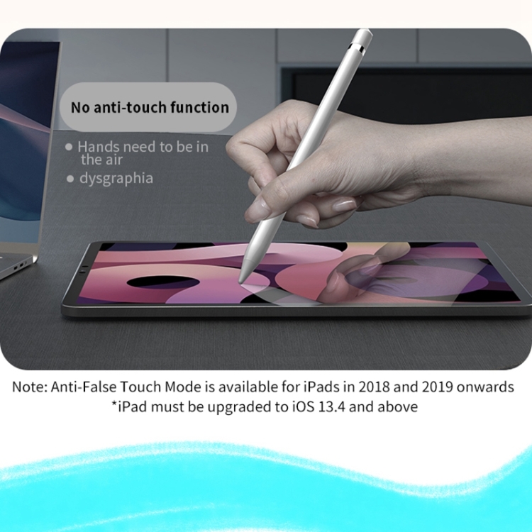 Yesido ST13 Lápiz capacitivo con lápiz óptico inalámbrico Bluetooth multifunción para iPad (blanco) - 4