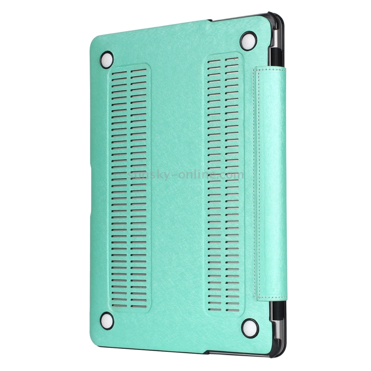 For Macbook Pro Retina 13.3 inch Silk Texture Apple Laptop United PU Protective Case(Green) For Macbook Pro Retina 13.3 inch Silk Texture Apple Laptop United PU Protective Case(Green)