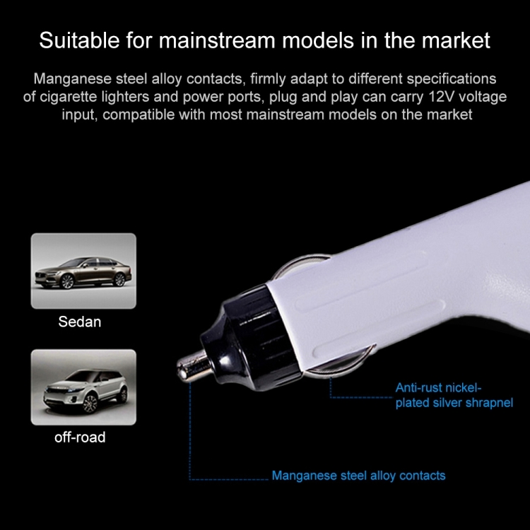 [US Warehouse] 60W 16.5V 3.65A 5 Pin T Style MagSafe 2 Car Charger with 1 USB Port for Apple Macbook A1465 / A1502 / A1435 / MD212 / MD2123 / MD662, Length: 1.7m