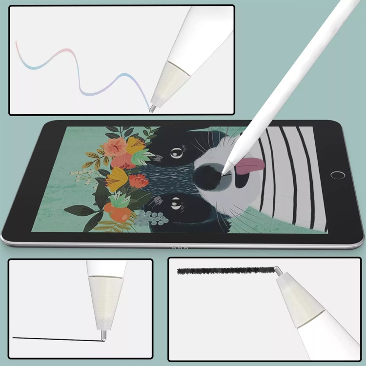 M3 Long Metal Pen Tip for Apple Pencil 1 / 2(White) M3 Long Metal Pen Tip for Apple Pencil 1 / 2(White)