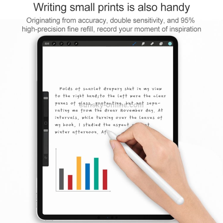 WIWU Pencil X For iPad 2018 or 2019 above Version Tablet PC Magnetic Adsorption Anti-mistouch Capacitive Stylus WIWU Pencil X For iPad 2018 or 2019 above Version Tablet PC Magnetic Adsorption Anti-mistouch Capacitive Stylus