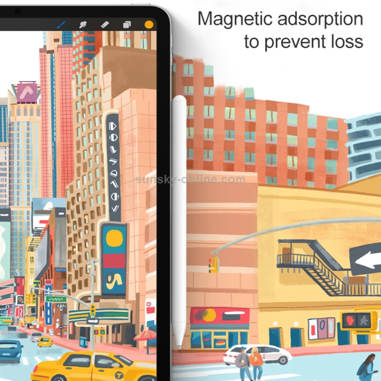 WIWU Pencil X For iPad 2018 or 2019 above Version Tablet PC Magnetic Adsorption Anti-mistouch Capacitive Stylus WIWU Pencil X For iPad 2018 or 2019 above Version Tablet PC Magnetic Adsorption Anti-mistouch Capacitive Stylus