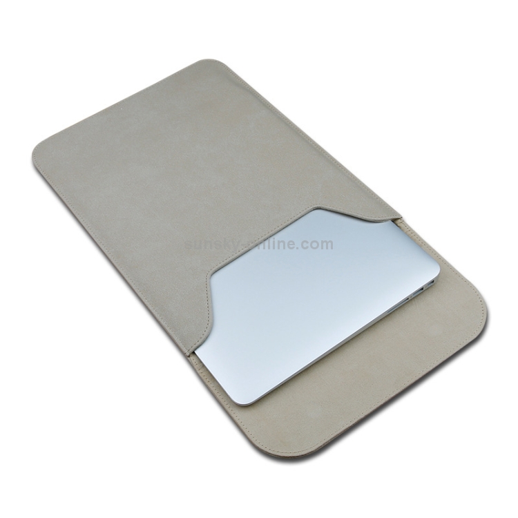 Matte Leather Laptop Inner Bag for MacBook Air 11.6 inch A1465 (2012 - 2015) / A1370 (2010 - 2011)(Khaki) Matte Leather Laptop Inner Bag for MacBook Air 11.6 inch A1465 (2012 - 2015) / A1370 (2010 - 2011)(Khaki)
