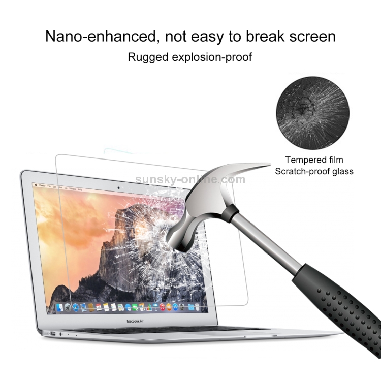 9H Surface Hardness HD Explosion-proof Tempered Glass Film for MacBook Pro 13.3 inch (A1278) 9H Surface Hardness HD Explosion-proof Tempered Glass Film for MacBook Pro 13.3 inch (A1278)