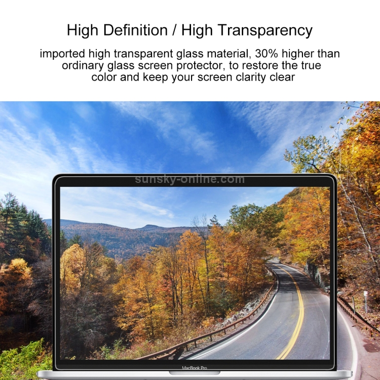 9H Surface Hardness HD Explosion-proof Tempered Glass Film for MacBook Pro 13.3 inch (A1278) 9H Surface Hardness HD Explosion-proof Tempered Glass Film for MacBook Pro 13.3 inch (A1278)