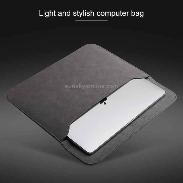 Horizontal Matte Leather Laptop Inner Bag for MacBook Air 11.6 inch A1465 (2012 - 2015) / A1370 (2010 - 2011)(Light Grey) Horizontal Matte Leather Laptop Inner Bag for MacBook Air 11.6 inch A1465 (2012 - 2015) / A1370 (2010 - 2011)(Light Grey)