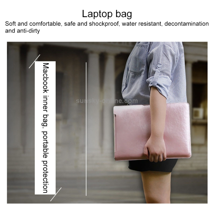 Laptop Microfiber Leather Inner Bag for MacBook Air 13.3 inch (Light Brown) Laptop Microfiber Leather Inner Bag for MacBook Air 13.3 inch (Light Brown)