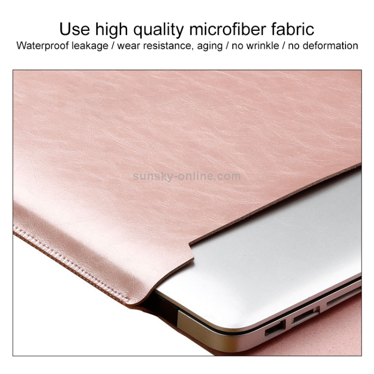 Laptop Microfiber Leather Inner Bag for MacBook Air 13.3 inch (Light Brown) Laptop Microfiber Leather Inner Bag for MacBook Air 13.3 inch (Light Brown)