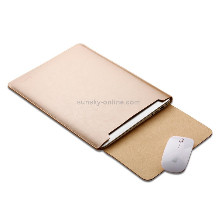 Laptop Microfiber Leather Inner Bag for MacBook Pro 15.4 inch(Gold) Laptop Microfiber Leather Inner Bag for MacBook Pro 15.4 inch(Gold)