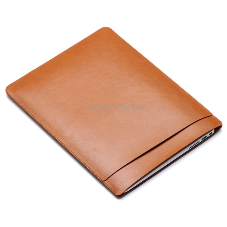 Laptop PU Leather Double Inner Bag for MacBook Air 11.6 inch (Light Brown) Laptop PU Leather Double Inner Bag for MacBook Air 11.6 inch (Light Brown)