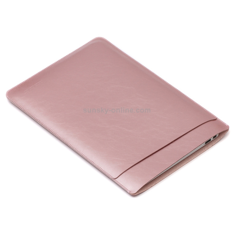 Laptop PU Leather Double Inner Bag for MacBook Pro 13.3 inch (Rose Gold) Laptop PU Leather Double Inner Bag for MacBook Pro 13.3 inch (Rose Gold)