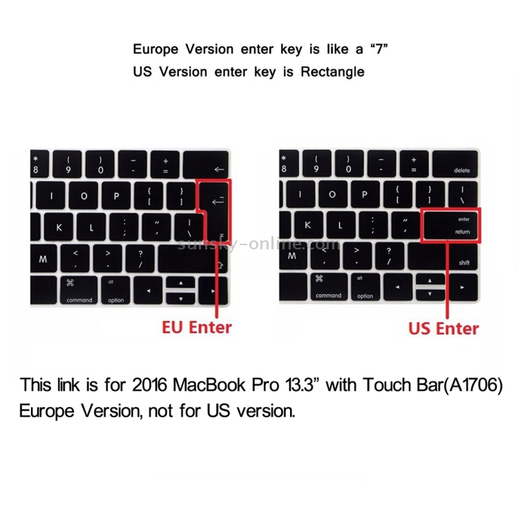 ENKAY Hat-Prince 2 in 1 Frosted Hard Shell Plastic Protective Case + Europe Version Ultra-thin TPU Keyboard Protector Cover for 2016 MacBook Pro 13.3 Inch with Touch Bar (A1706) (White) ENKAY Hat-Prince 2 in 1 Frosted Hard Shell Plastic Protective Case + Europe Version Ultra-thin TPU Keyboard Protector Cover for 2016 MacBook Pro 13.3 Inch with Touch Bar (A1706) (White)