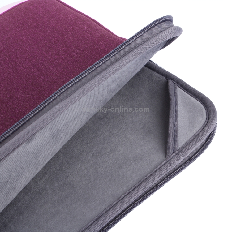 For Macbook Air 11.6 inch & Macbook 12 inch Universal Laptop Bag Soft Portable Package Pouch (Purple) For Macbook Air 11.6 inch & Macbook 12 inch Universal Laptop Bag Soft Portable Package Pouch (Purple)