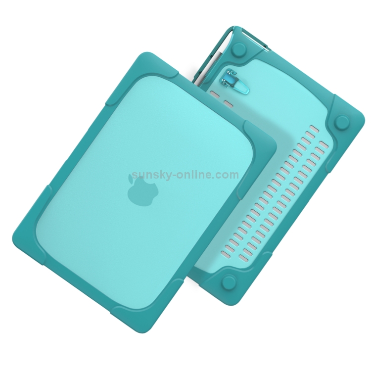 For Macbook Pro 15.4 inch with Touch Bar (A1707) Laptop TPU + PC Folding Shockproof Protective Case with Holder (Baby Blue) For Macbook Pro 15.4 inch with Touch Bar (A1707) Laptop TPU + PC Folding Shockproof Protective Case with Holder (Baby Blue)
