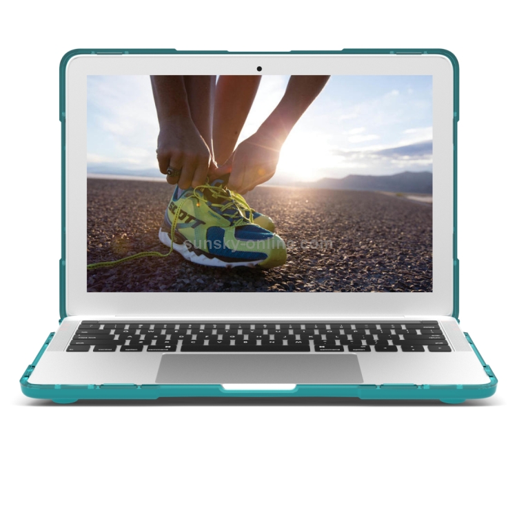 For Macbook Pro 15.4 inch with Touch Bar (A1707) Laptop TPU + PC Folding Shockproof Protective Case with Holder (Baby Blue) For Macbook Pro 15.4 inch with Touch Bar (A1707) Laptop TPU + PC Folding Shockproof Protective Case with Holder (Baby Blue)