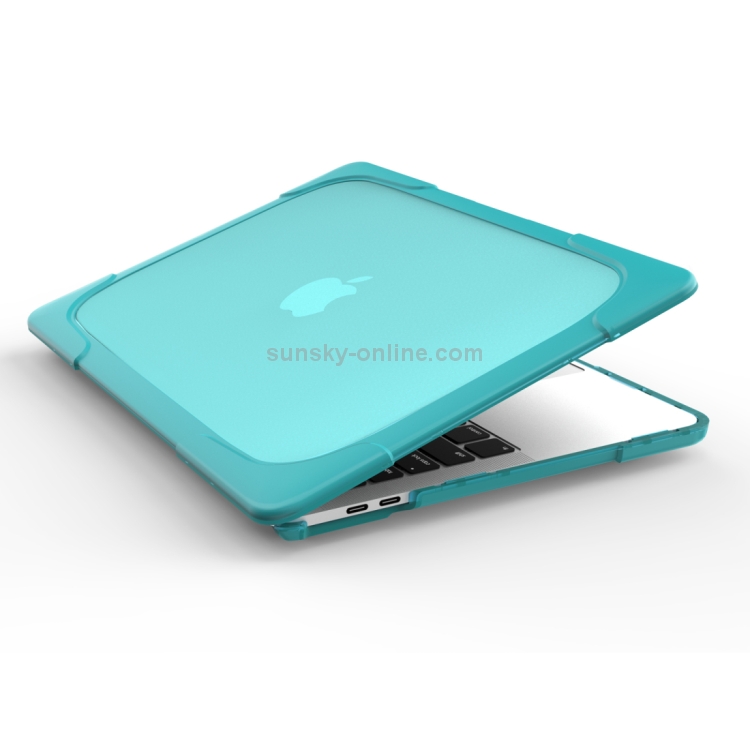 For Macbook Pro 15.4 inch with Touch Bar (A1707) Laptop TPU + PC Folding Shockproof Protective Case with Holder (Baby Blue) For Macbook Pro 15.4 inch with Touch Bar (A1707) Laptop TPU + PC Folding Shockproof Protective Case with Holder (Baby Blue)
