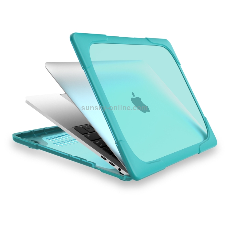 For Macbook Pro 15.4 inch with Touch Bar (A1707) Laptop TPU + PC Folding Shockproof Protective Case with Holder (Baby Blue) For Macbook Pro 15.4 inch with Touch Bar (A1707) Laptop TPU + PC Folding Shockproof Protective Case with Holder (Baby Blue)