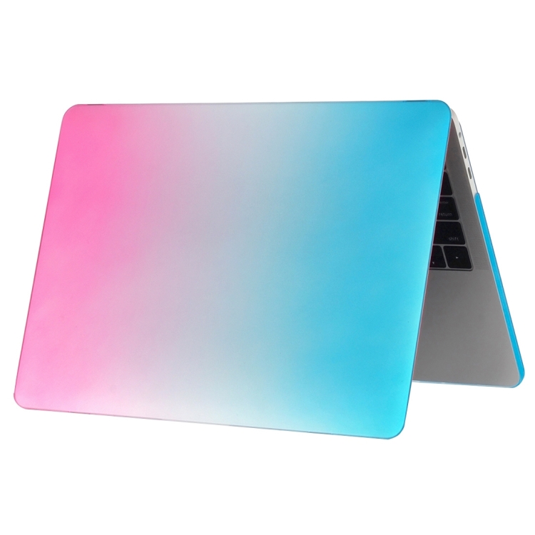 Laptop Rainbow Pattern PC Protective Case for MacBook Pro 15.4 inch A1990 (2018) (Blue + Magenta) Laptop Rainbow Pattern PC Protective Case for MacBook Pro 15.4 inch A1990 (2018) (Blue + Magenta)