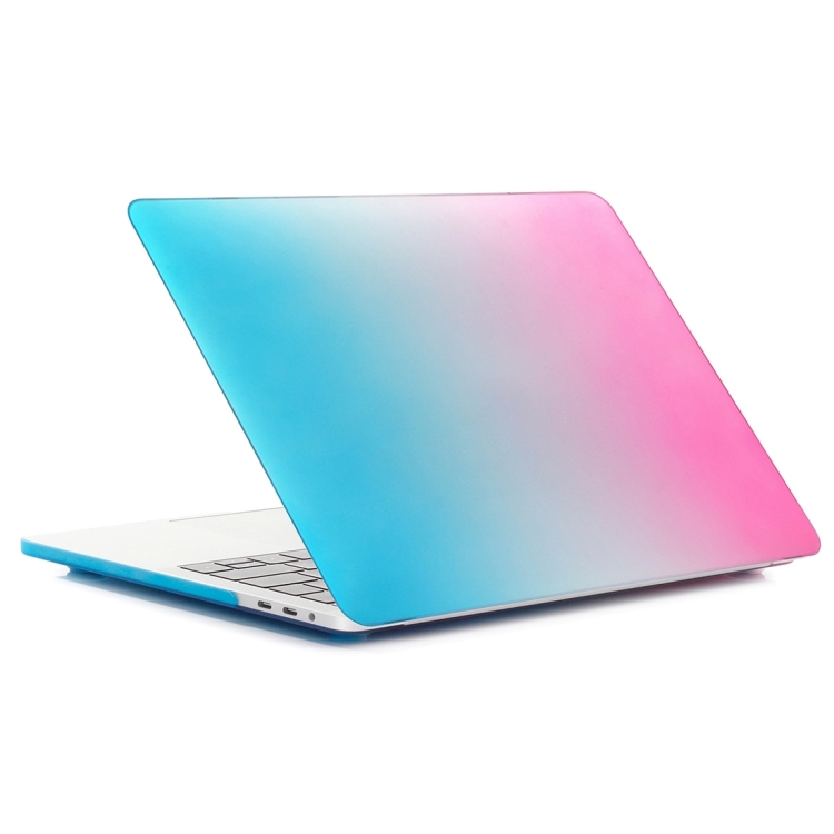 Laptop Rainbow Pattern PC Protective Case for MacBook Pro 15.4 inch A1990 (2018) (Blue + Magenta) Laptop Rainbow Pattern PC Protective Case for MacBook Pro 15.4 inch A1990 (2018) (Blue + Magenta)
