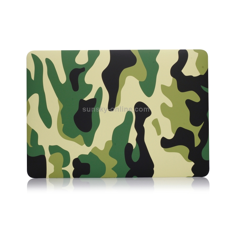 Green Camouflage Pattern Laptop Water Decals PC Protective Case for MacBook Pro 15.4 inch A1990 (2018) / A1707 Green Camouflage Pattern Laptop Water Decals PC Protective Case for MacBook Pro 15.4 inch A1990 (2018) / A1707