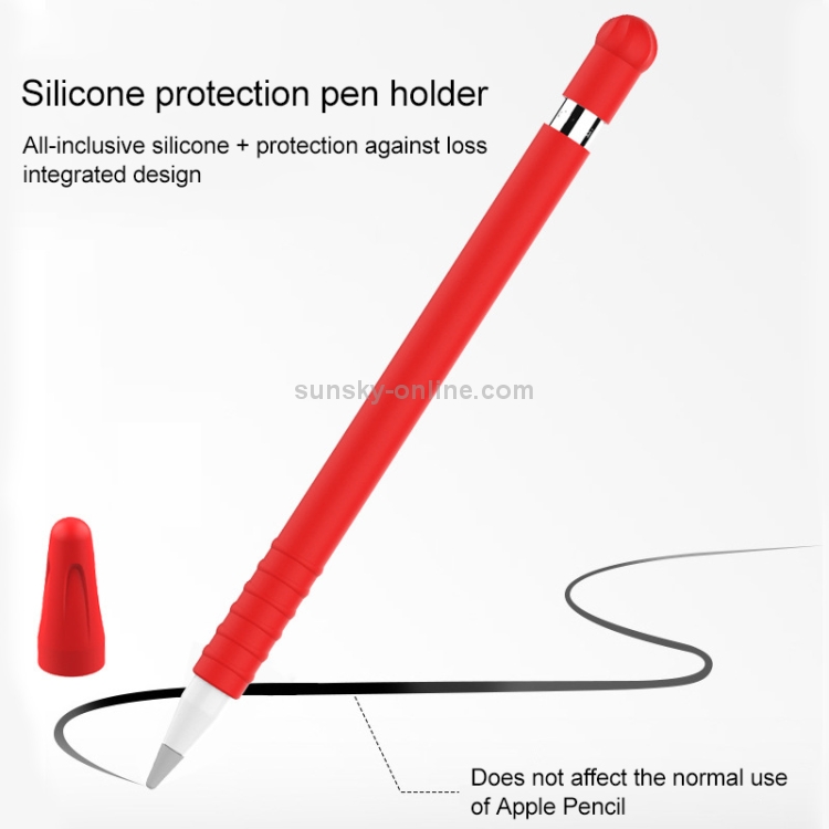 Anti-lost Cap Touch Screen Silicone Protective Cover for Apple Pencil 1(Coffee) Anti-lost Cap Touch Screen Silicone Protective Cover for Apple Pencil 1(Coffee)