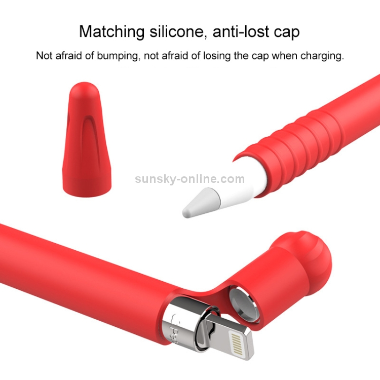 Anti-lost Cap Touch Screen Silicone Protective Cover for Apple Pencil 1(Coffee) Anti-lost Cap Touch Screen Silicone Protective Cover for Apple Pencil 1(Coffee)
