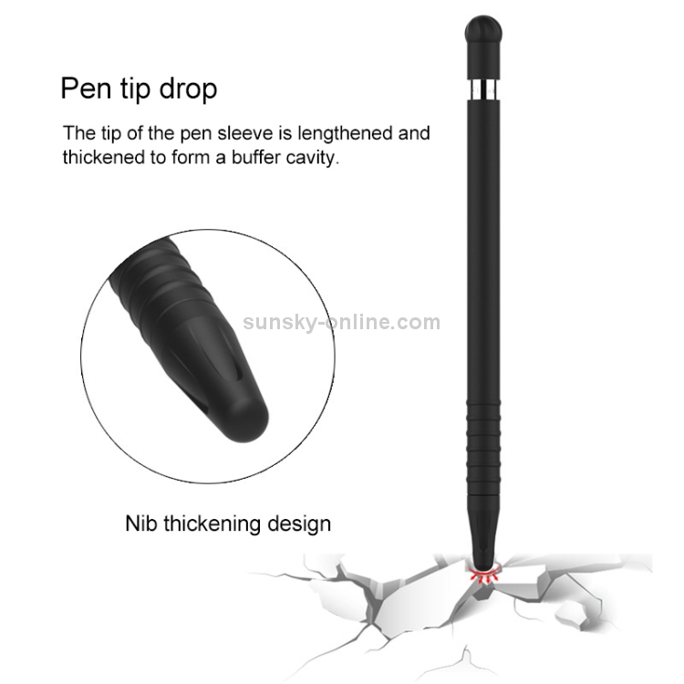 Anti-lost Cap Touch Screen Silicone Protective Cover for Apple Pencil 1(Coffee) Anti-lost Cap Touch Screen Silicone Protective Cover for Apple Pencil 1(Coffee)