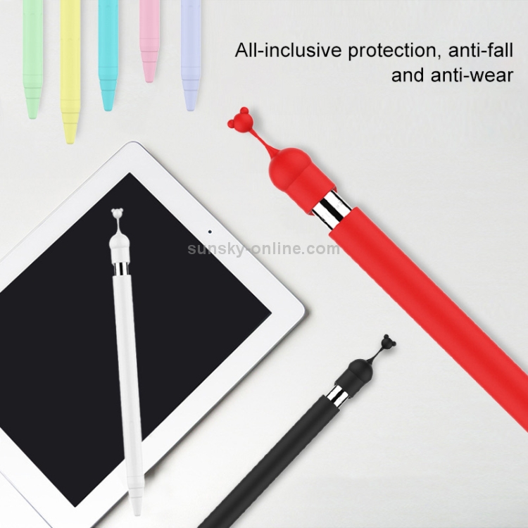 Anti-lost Cap Silicone Protective Cover for Apple Pencil 1(Yellow) Anti-lost Cap Silicone Protective Cover for Apple Pencil 1(Yellow)
