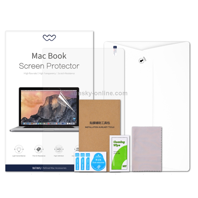 WIWU HD PET Scratch-proof Screen Protector for MacBook Air 13.3 inch WIWU HD PET Scratch-proof Screen Protector for MacBook Air 13.3 inch