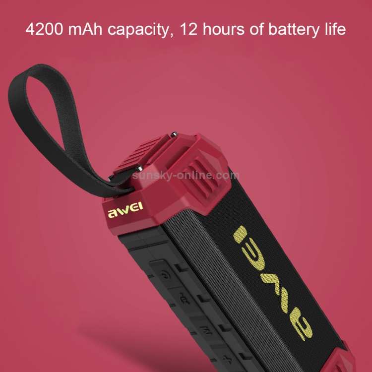 awei Y280 IPX4 Bluetooth Speaker Power 