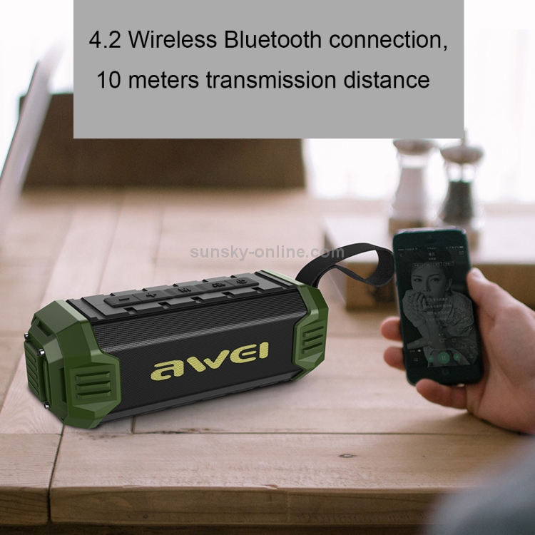awei Y280 IPX4 Bluetooth Speaker Power 
