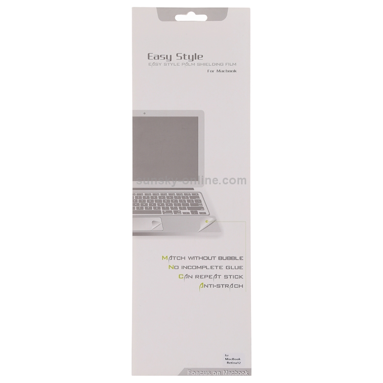 Palm & Trackpad Protector Sticker for MacBook Retina 12 (A1534)(Silver)