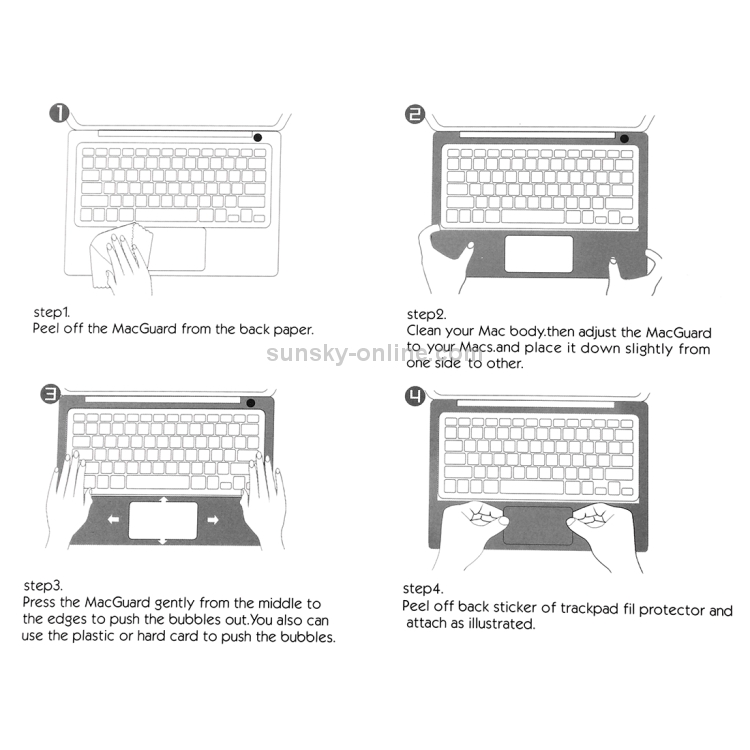 Palm & Trackpad Protector Full Sticker for MacBook Pro 15 Retina (A1398) (Silver) Palm & Trackpad Protector Full Sticker for MacBook Pro 15 Retina (A1398) (Silver)
