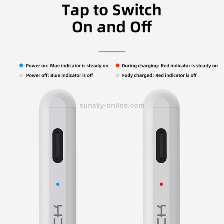 ROCK B02 For iPad Tablet PC Anti-mistouch Active Capacitive Pen Stylus Pen (White) ROCK B02 For iPad Tablet PC Anti-mistouch Active Capacitive Pen Stylus Pen (White)