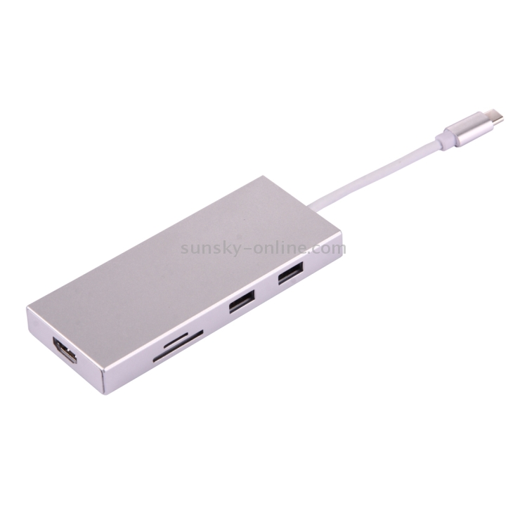 USB-C / Type-C 3.1 to HDMI & 3 x USB 3.0 & TF Card Slot & SD Card Slot Adapter USB-C / Type-C 3.1 to HDMI & 3 x USB 3.0 & TF Card Slot & SD Card Slot Adapter