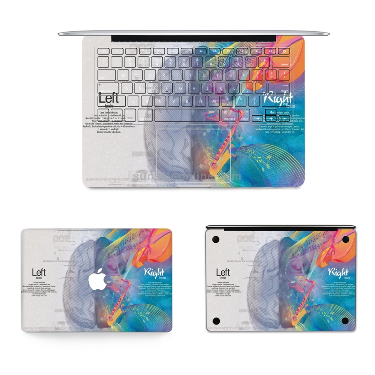 3 in 1 MB-FB16 (64) Full Top Protective Film + Full Keyboard Protector Film + Bottom Film Set for MacBook Pro 13.3 inch DVD ROM(A1278), US Version