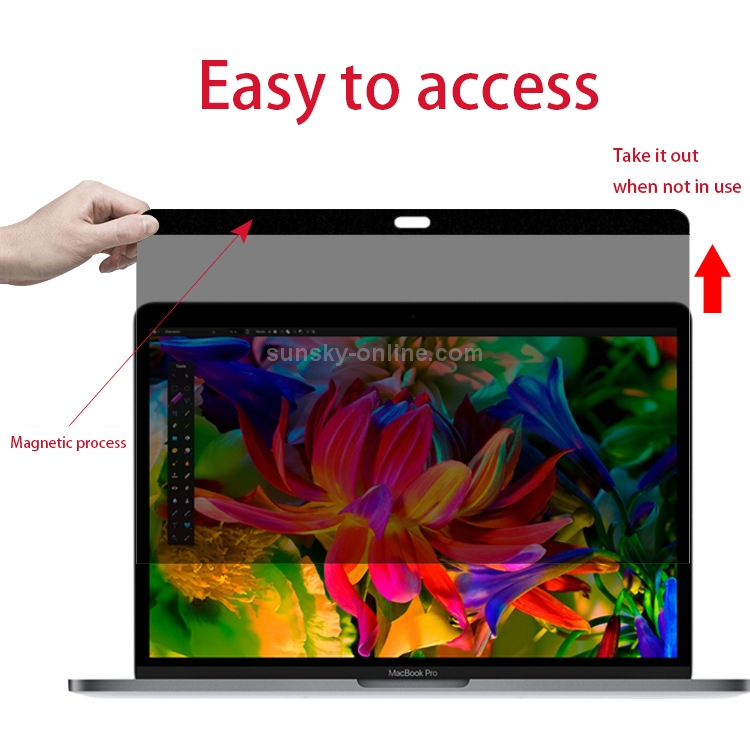 Magnetic Privacy Anti-glare PET Screen Film for MacBook Pro 15.4 inch with Touch Bar (A1707) Magnetic Privacy Anti-glare PET Screen Film for MacBook Pro 15.4 inch with Touch Bar (A1707)