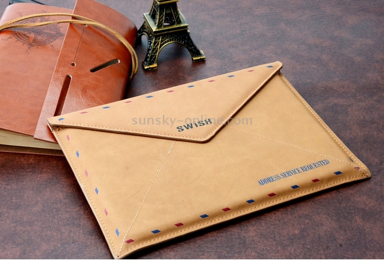 SWISH Universal Envelope Style Earth Stamp Leather Case for Macbook 11.6 / 12 inch, Size: 33.5 x 22 cm SWISH Universal Envelope Style Earth Stamp Leather Case for Macbook 11.6 / 12 inch, Size: 33.5 x 22 cm