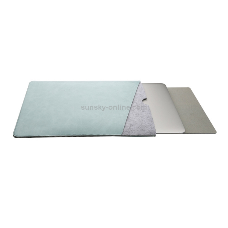 Laptop Microfiber Leather Double Layer Inner Bag for MacBook Pro 15.4 inch (Mint Green) Laptop Microfiber Leather Double Layer Inner Bag for MacBook Pro 15.4 inch (Mint Green)