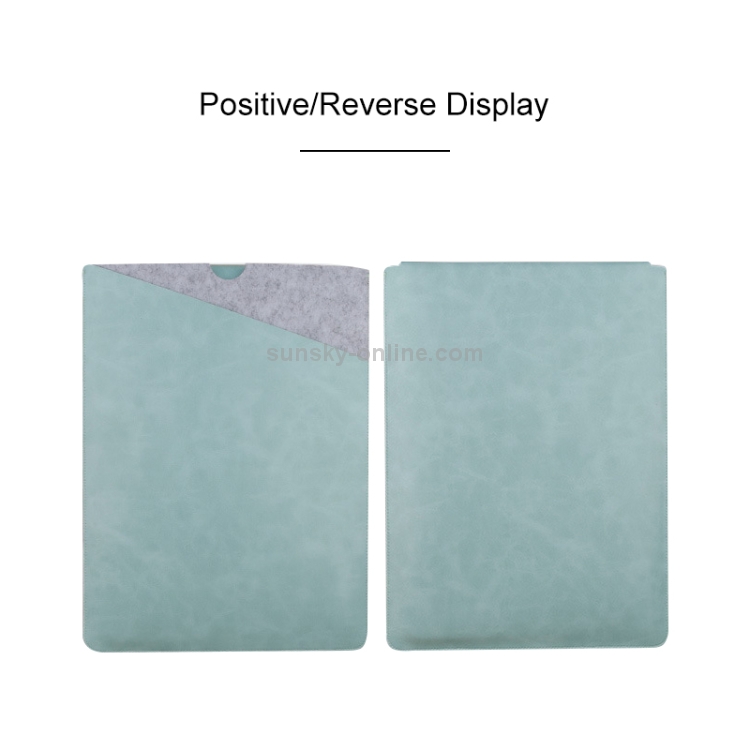 Laptop Microfiber Leather Double Layer Inner Bag for MacBook Pro 15.4 inch (Mint Green) Laptop Microfiber Leather Double Layer Inner Bag for MacBook Pro 15.4 inch (Mint Green)