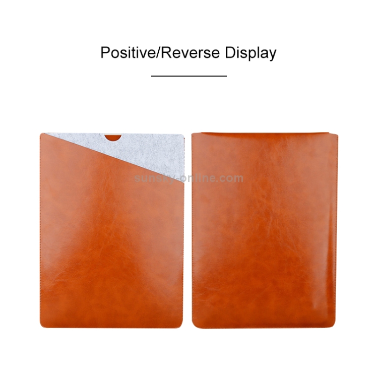 Laptop Microfiber Leather Double Layer Inner Bag for MacBook Pro 13.3 inch A1708 (2016 - 2017) / A1706 (2016 - 2017) (Light Brown) Laptop Microfiber Leather Double Layer Inner Bag for MacBook Pro 13.3 inch A1708 (2016 - 2017) / A1706 (2016 - 2017) (Light Brown)