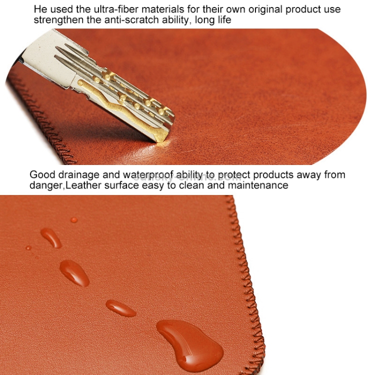Laptop Microfiber Leather Double Layer Inner Bag for MacBook Pro 13.3 inch A1708 (2016 - 2017) / A1706 (2016 - 2017) (Light Brown) Laptop Microfiber Leather Double Layer Inner Bag for MacBook Pro 13.3 inch A1708 (2016 - 2017) / A1706 (2016 - 2017) (Light Brown)