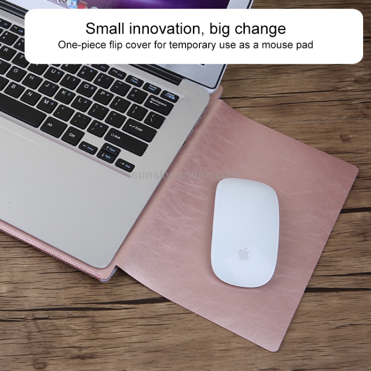 Laptop Microfiber Leather Double Layer Inner Bag for Macbook Air Retina 13.3 inch (2018) (Rose Gold) Laptop Microfiber Leather Double Layer Inner Bag for Macbook Air Retina 13.3 inch (2018) (Rose Gold)