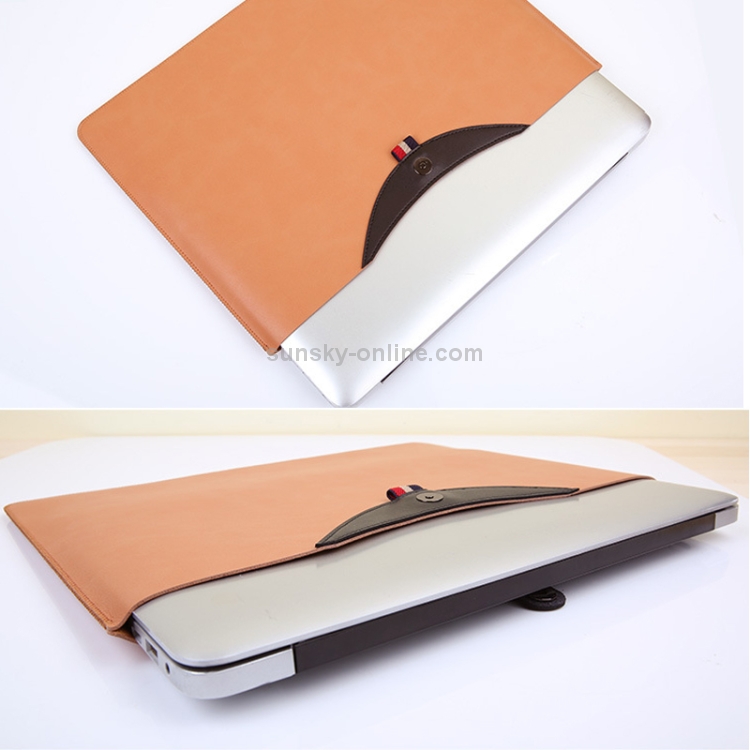 Horizontal Magnetic Buckle Laptop Microfiber Leather Inner Bag for Macbook Air Retina 13.3 inch (2018)(Black Brown) Horizontal Magnetic Buckle Laptop Microfiber Leather Inner Bag for Macbook Air Retina 13.3 inch (2018)(Black Brown)